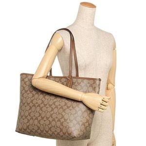 Coach Reversible PVC City Signature Tote